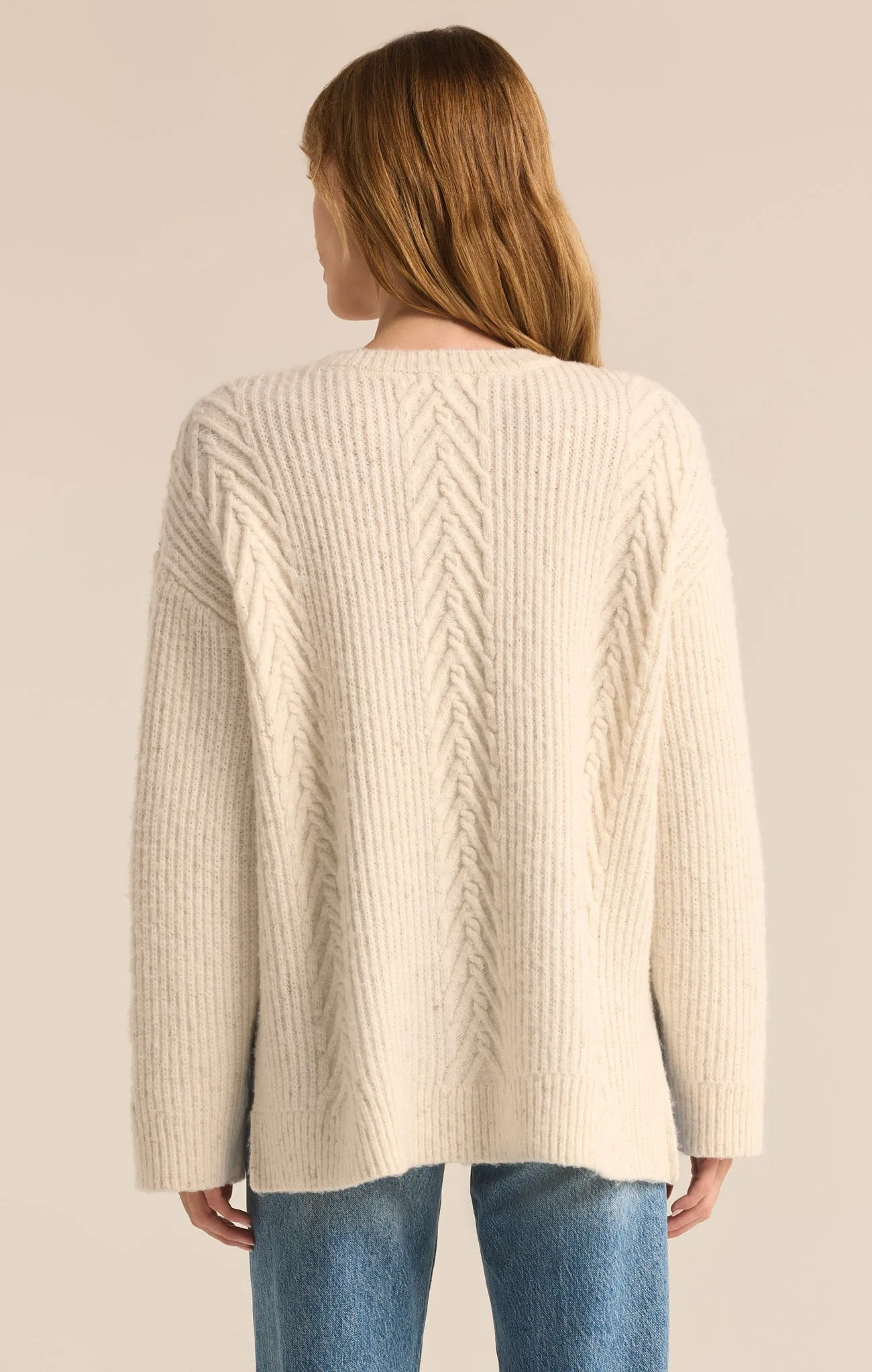 All That Glitters Cable Knit Sweater