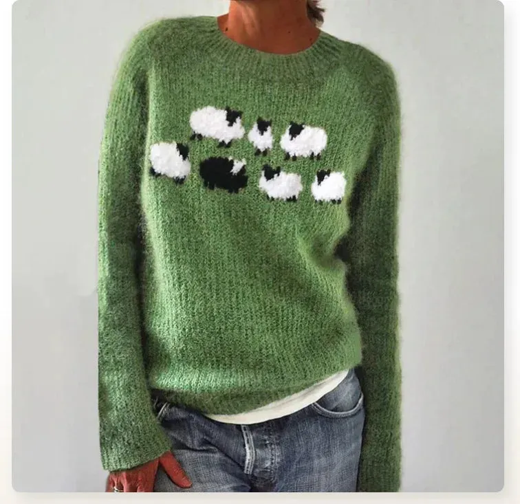 AMÉLIE - COZY KNITTED RETRO SWEATER