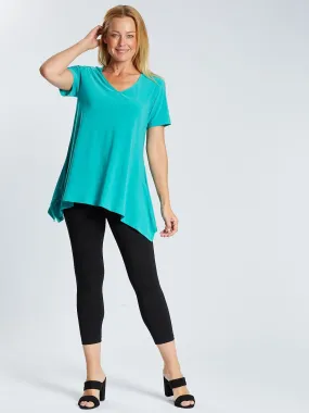 Andrea V Short Sleeve Top - Ocean -26233