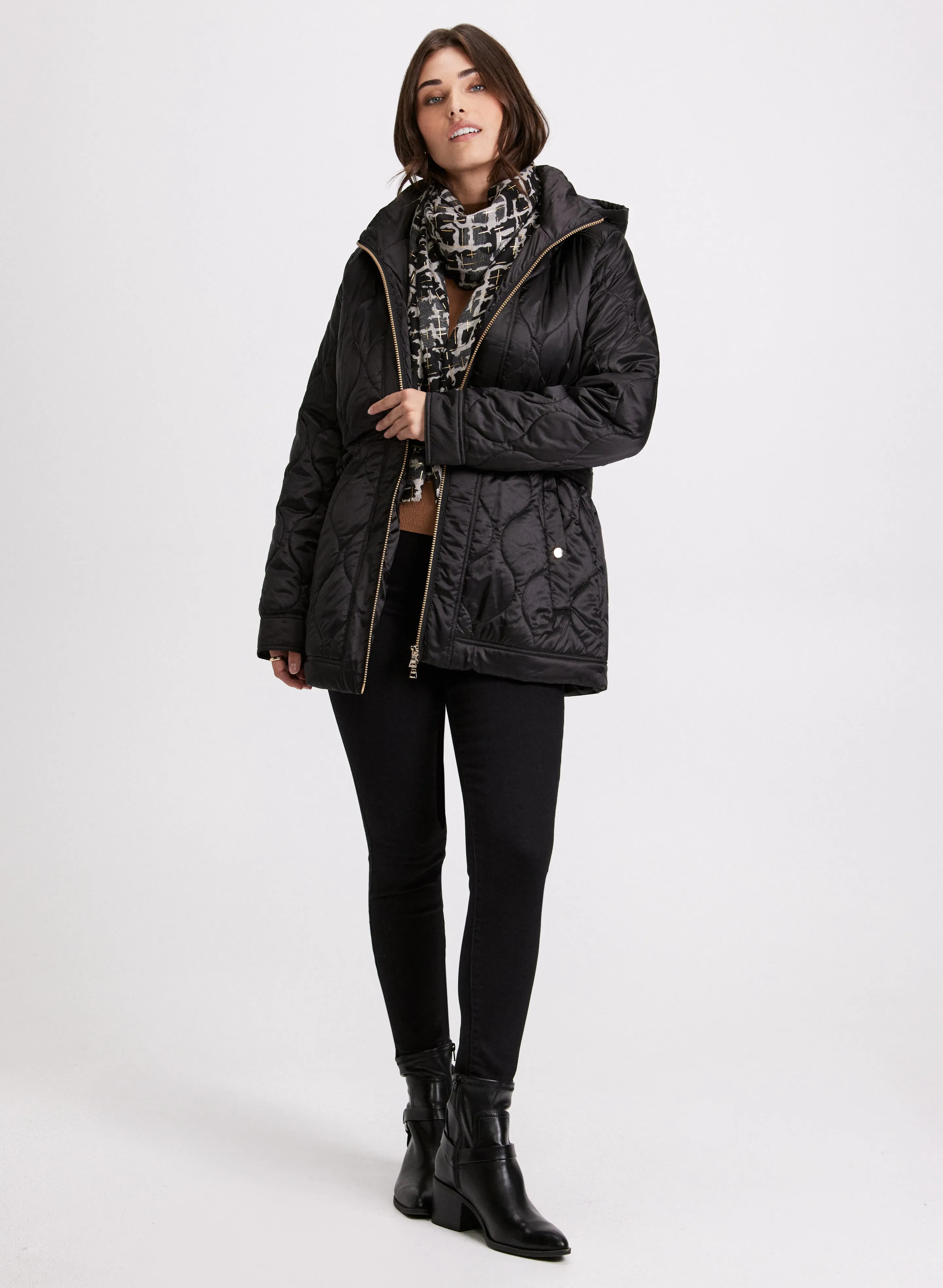 Belted Puffer Coat