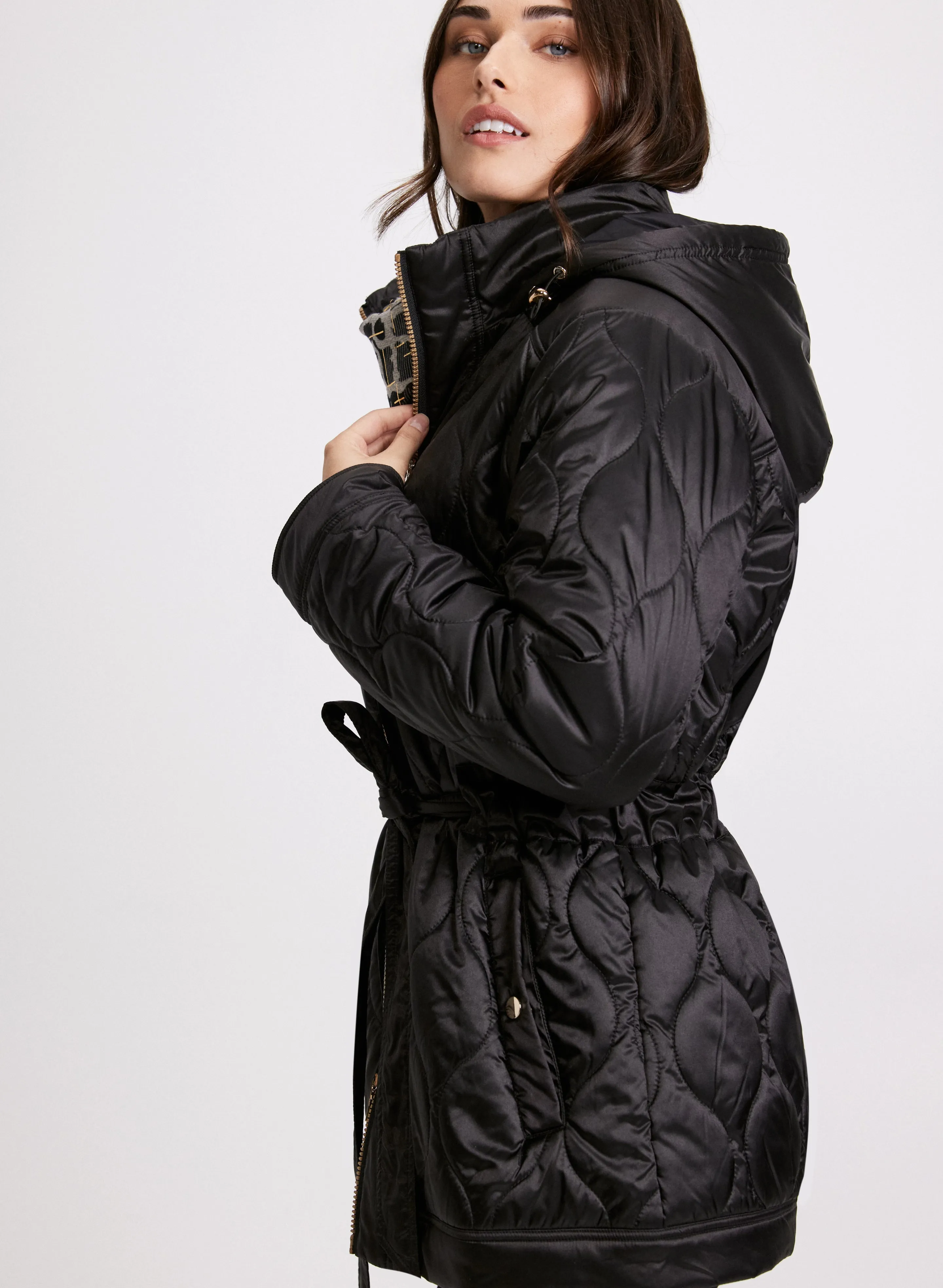 Belted Puffer Coat