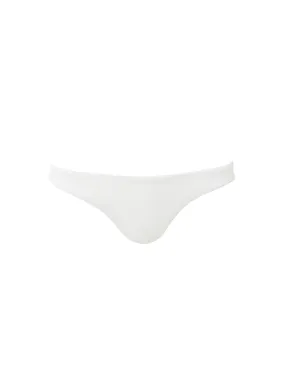 Brisbane Ivory Ribbed Bikini Bottom