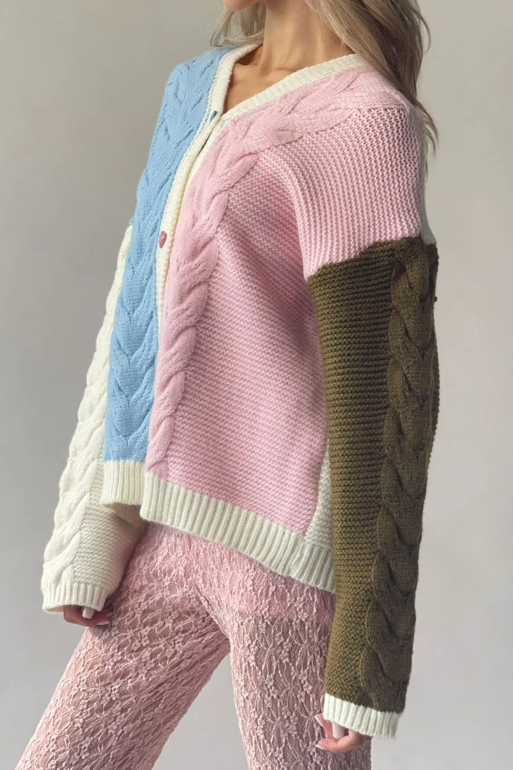 Candy Cable Knit Cardigan