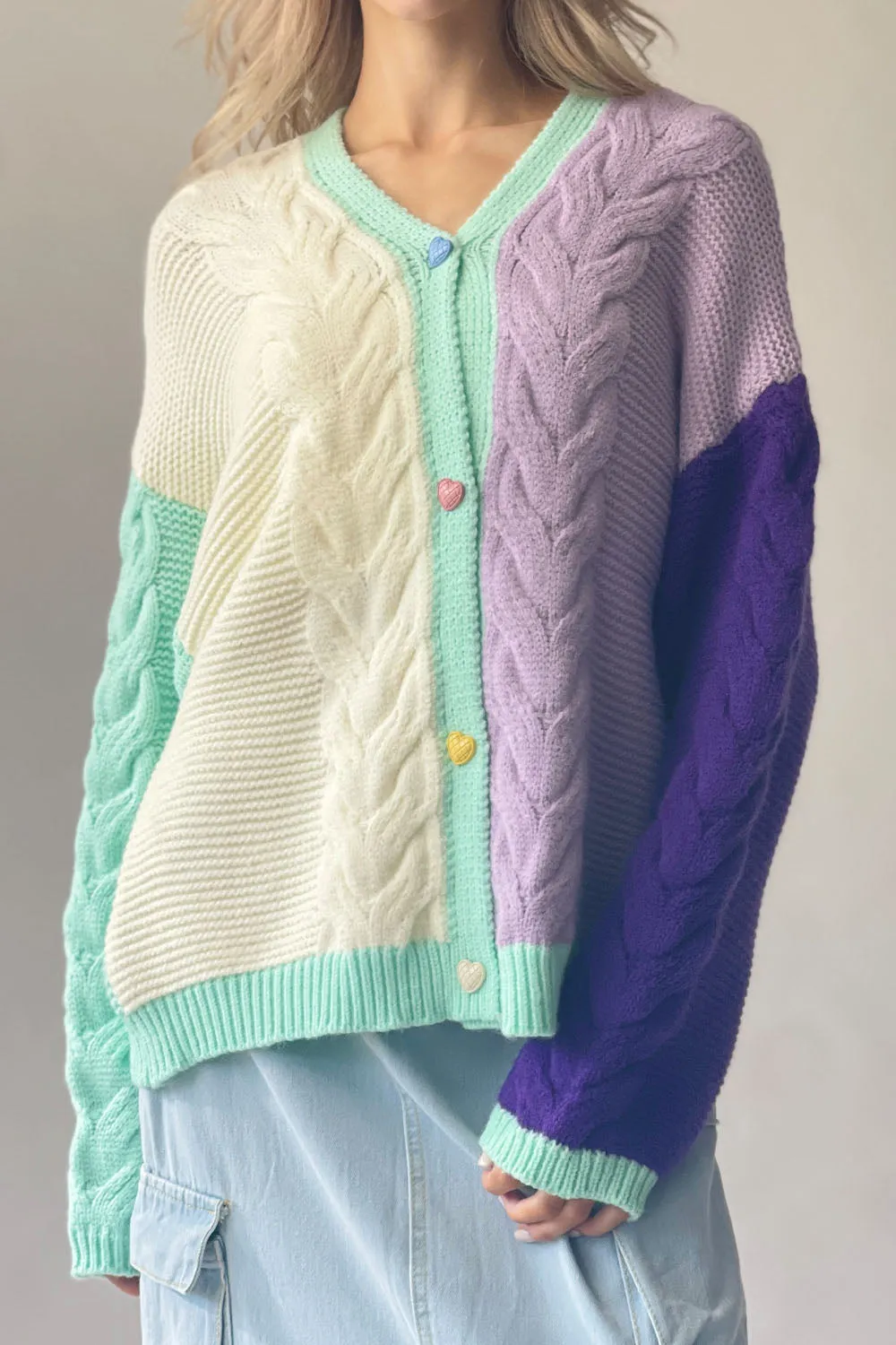 Candy Cable Knit Cardigan