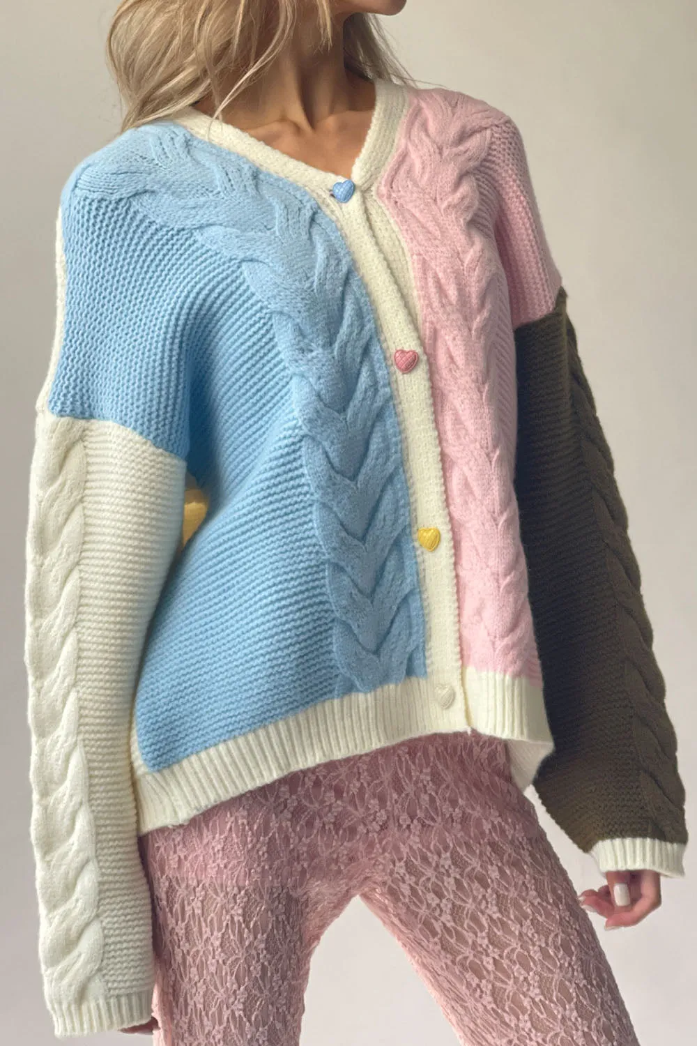 Candy Cable Knit Cardigan