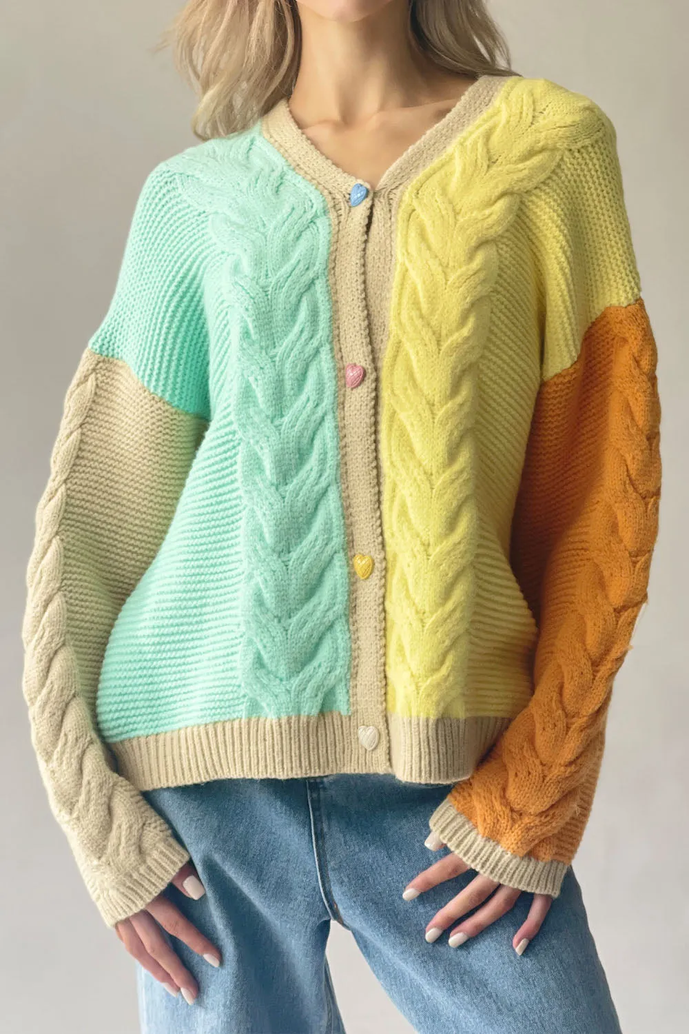 Candy Cable Knit Cardigan