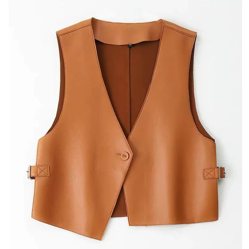 Chic Genuine Leather Vest