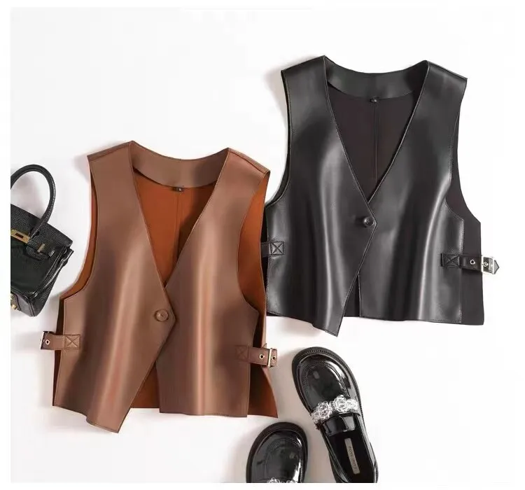 Chic Genuine Leather Vest