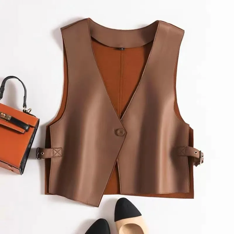 Chic Genuine Leather Vest