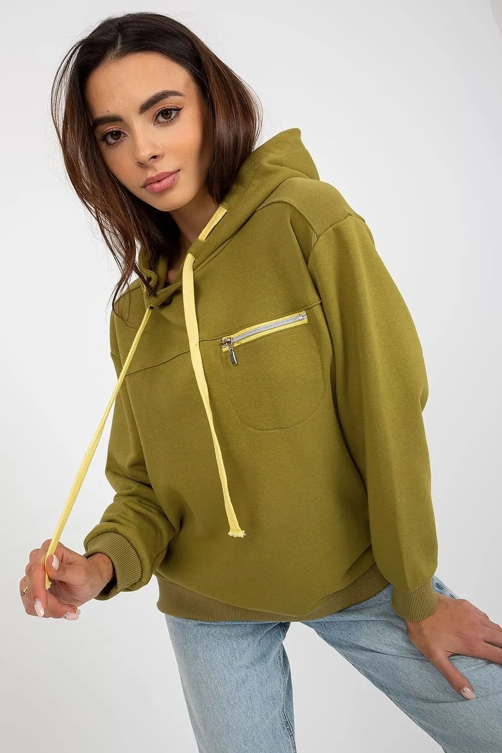 Chic Zip-Up Hooded Sweatshirt