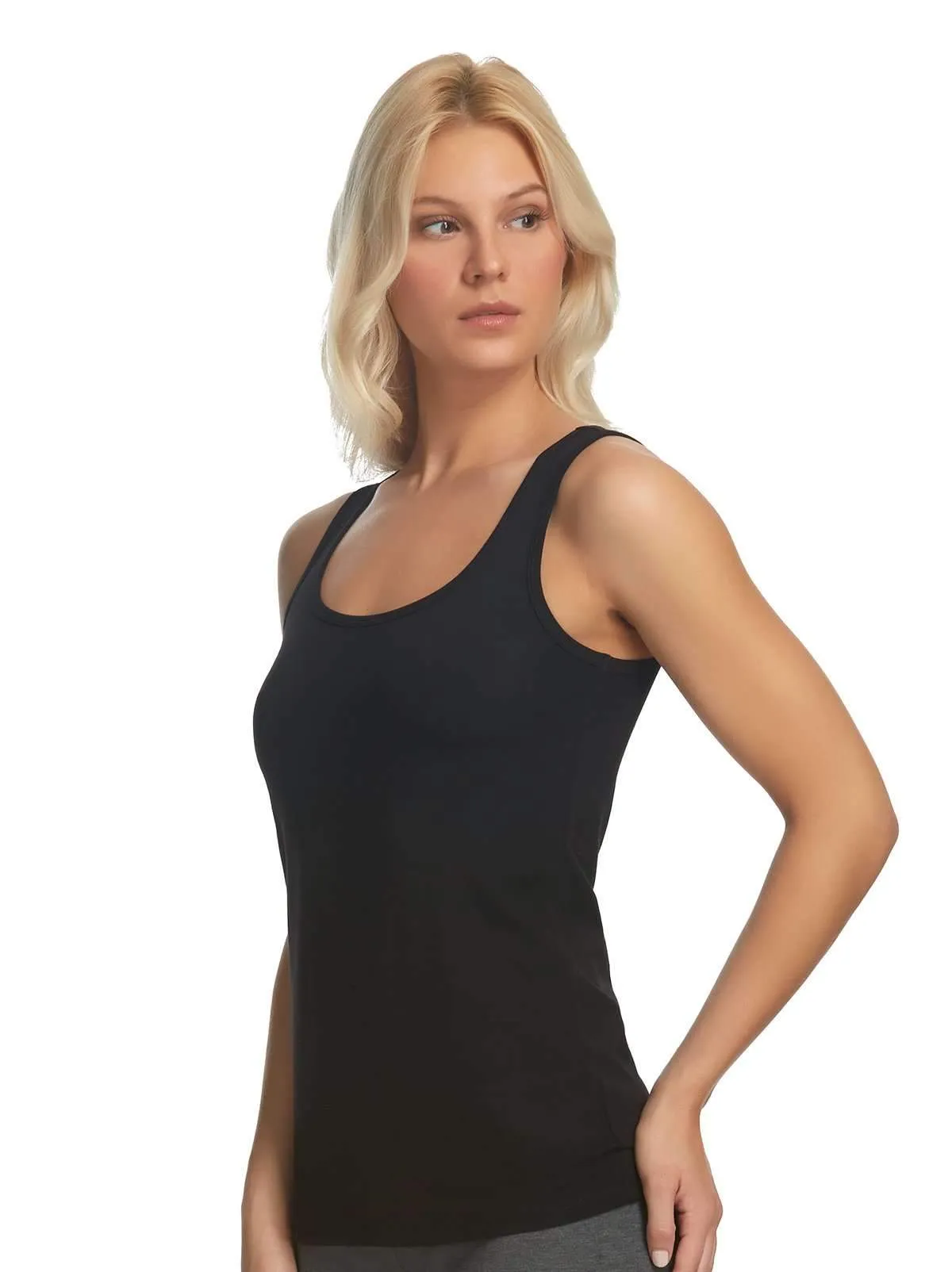 Cotton Modal Stretch Layering Tank Top 3-Pack