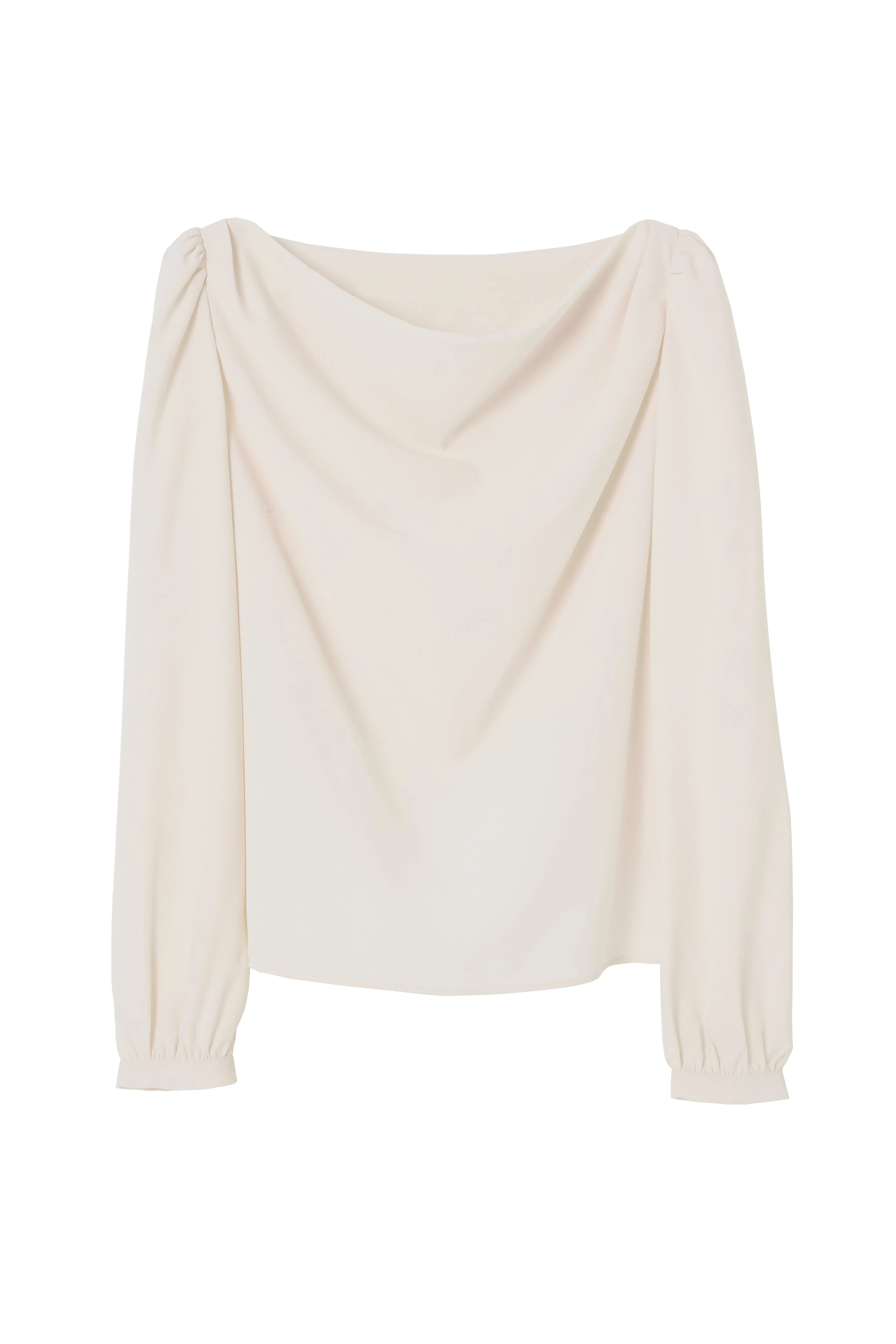 Draped Neck Essential Blouse