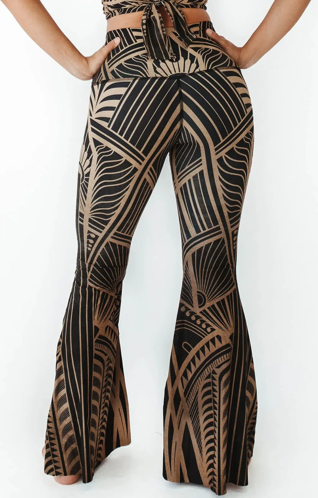 Elegant Empire Printed Bell Bottoms