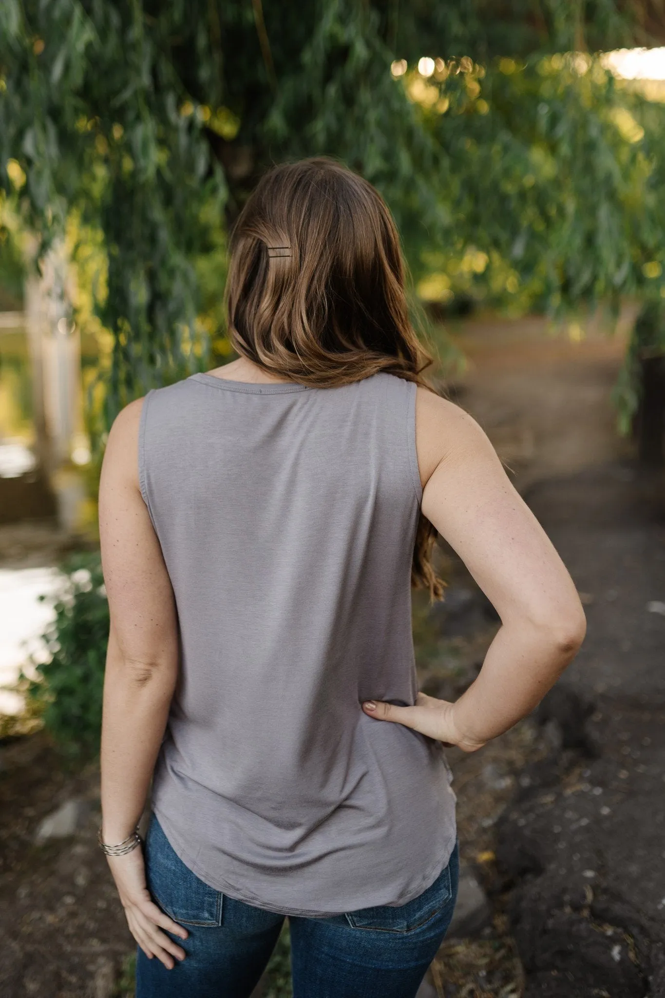 Essential Tank Top In Latte