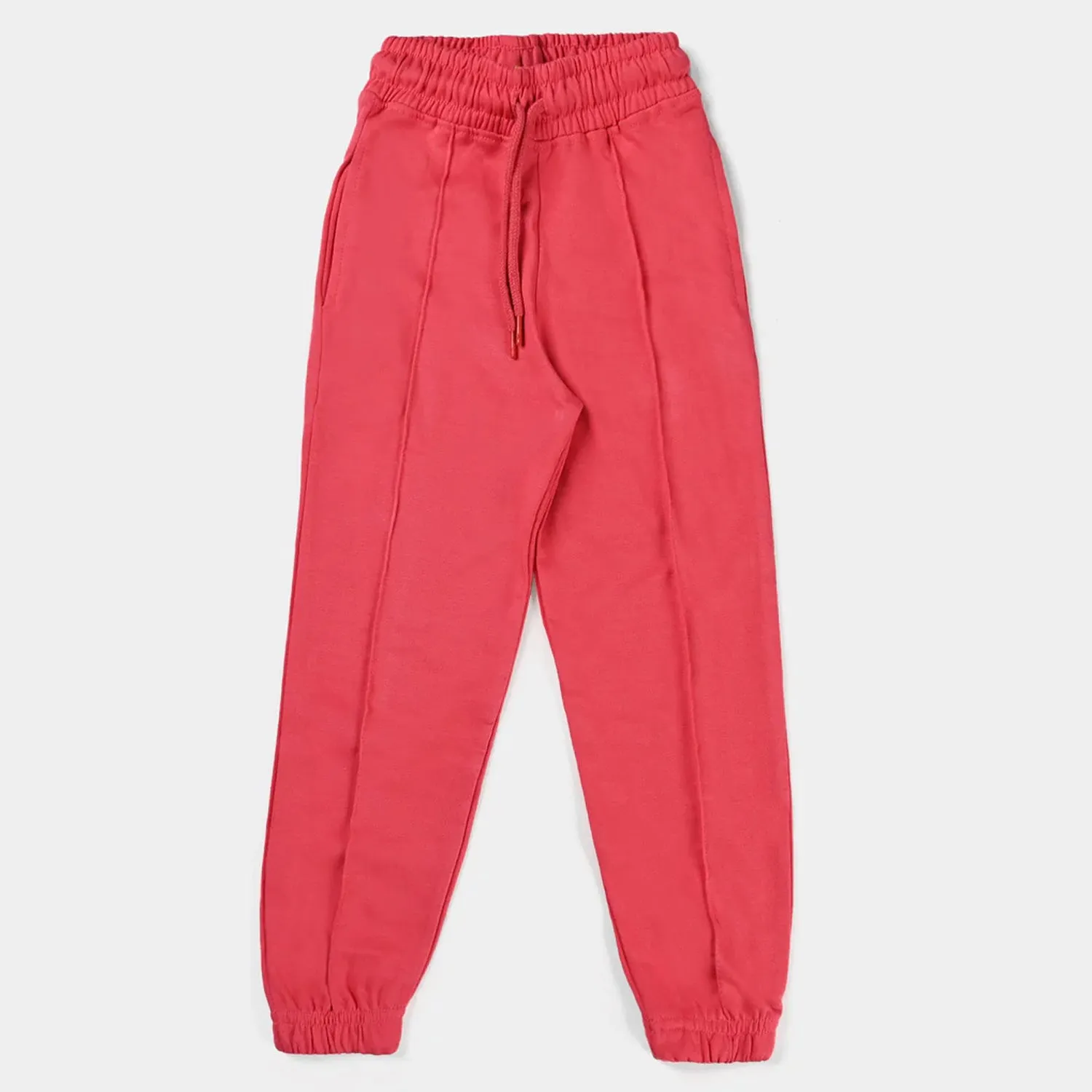 Girls Cotton Terry Pyjama Strawberry-Red