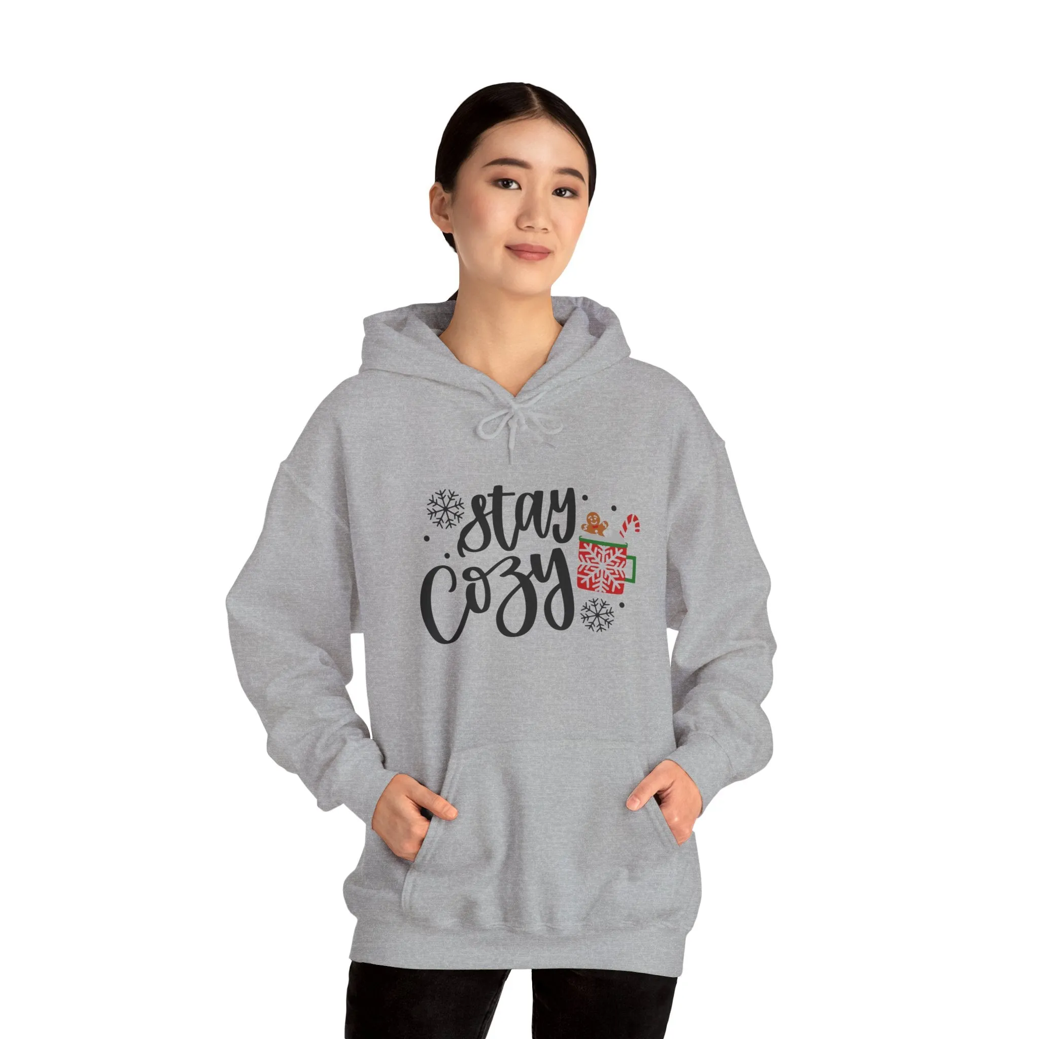 Hoodie Sweatshirt, Christmas Sweatshirt, cozy vibes sweatshirt, Stay Cozy, Winter hoodie, Christmas hoodie