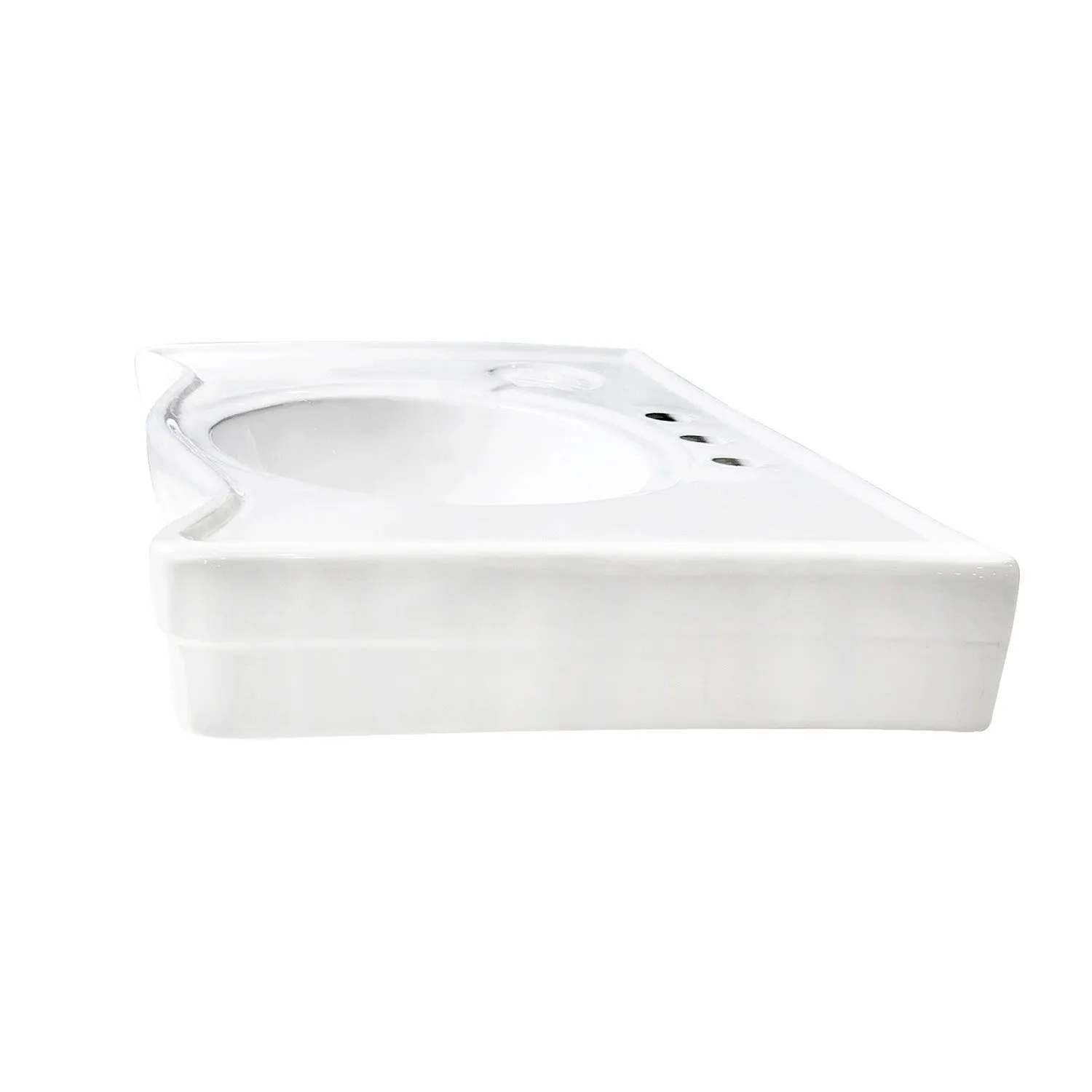 Imperial VPB1368B Ceramic Console Sink Top, White