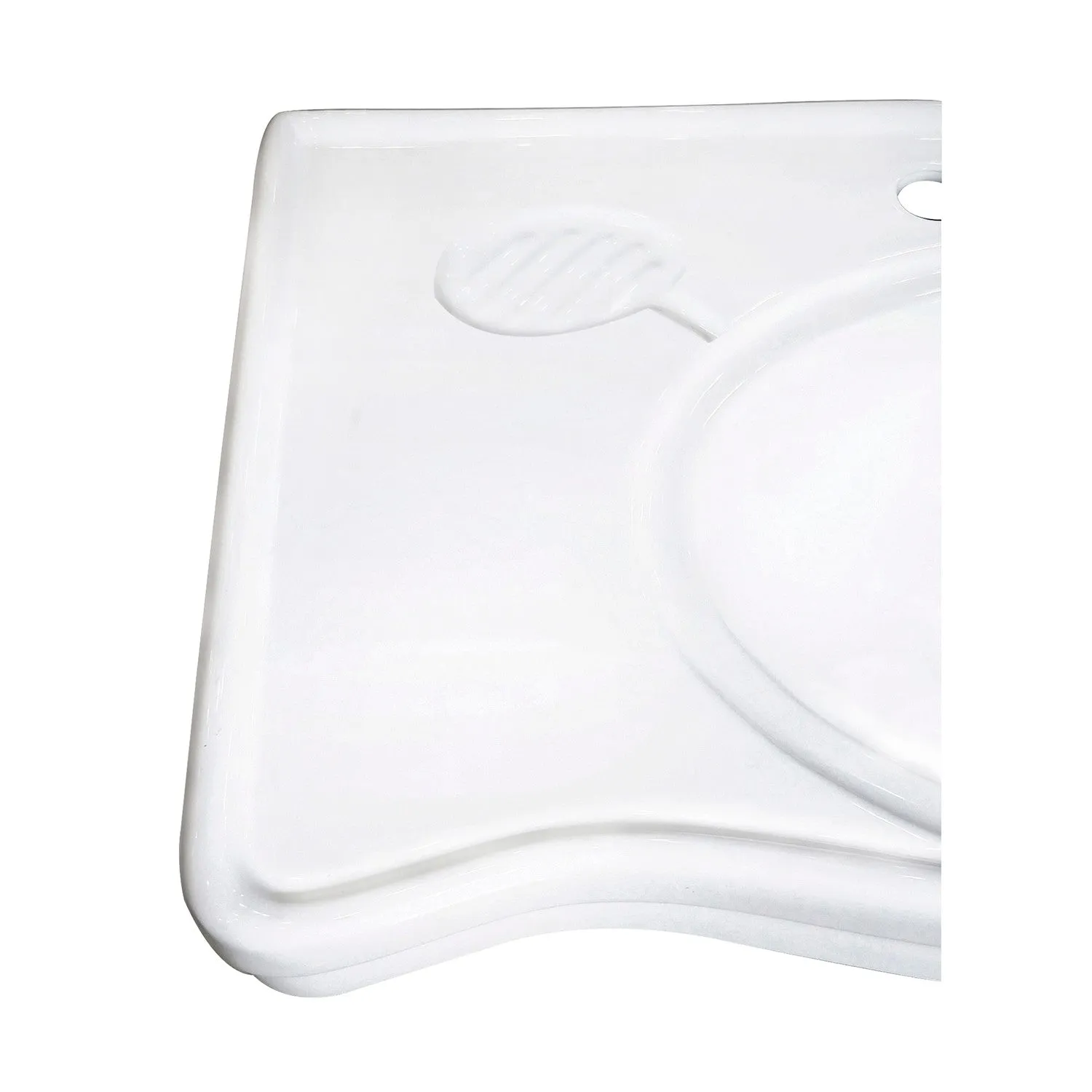 Imperial VPB1368B Ceramic Console Sink Top, White