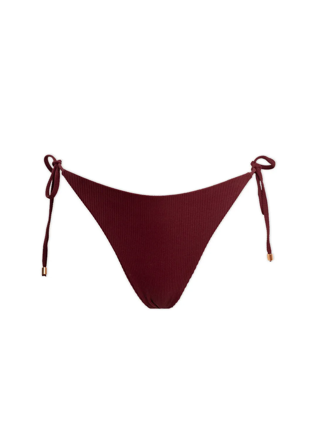 IVY BIKINI BOTTOM - Vino Ribbed