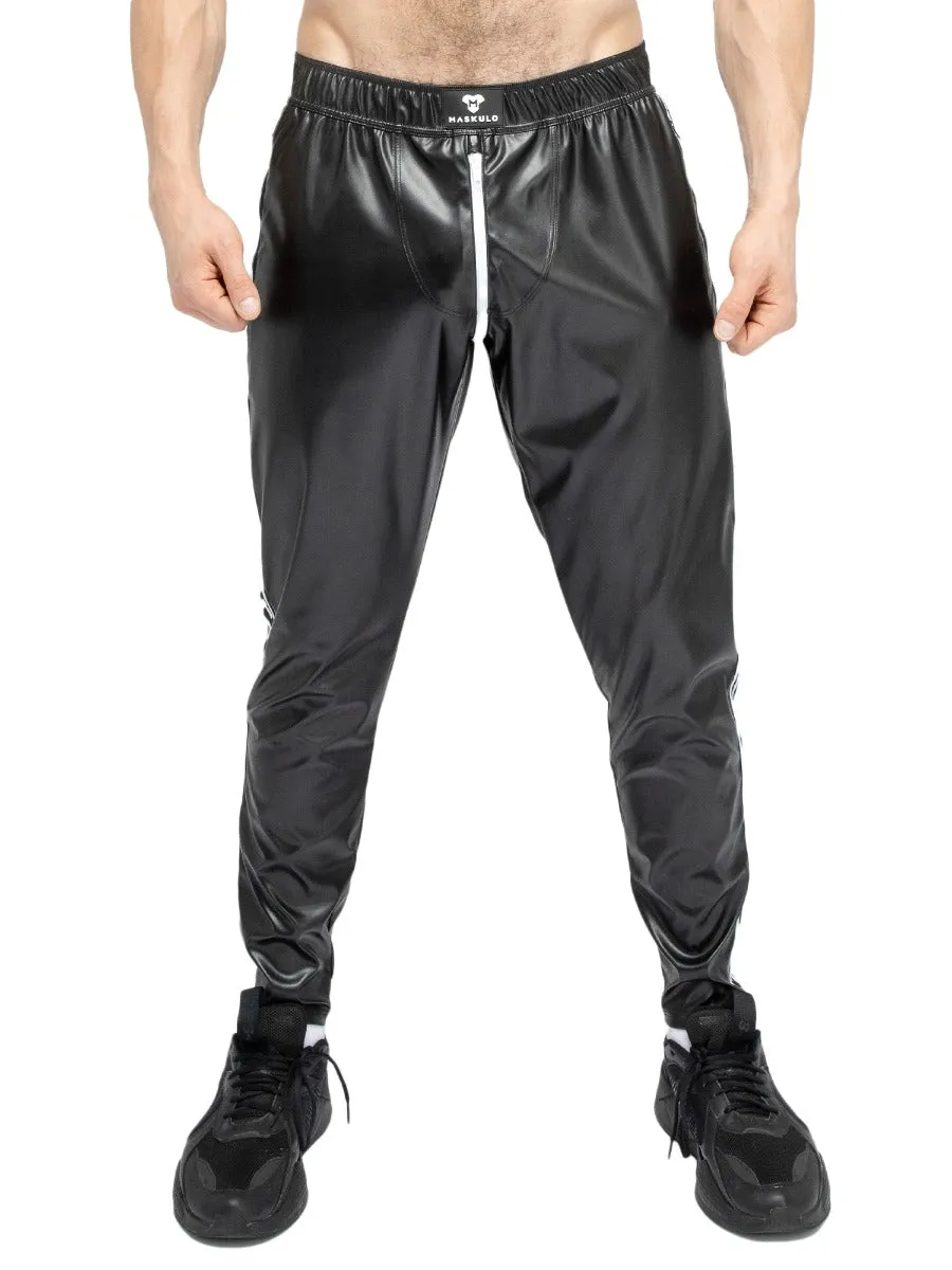 Leatherette Tracksuit Bottoms