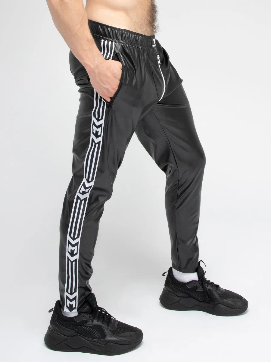 Leatherette Tracksuit Bottoms