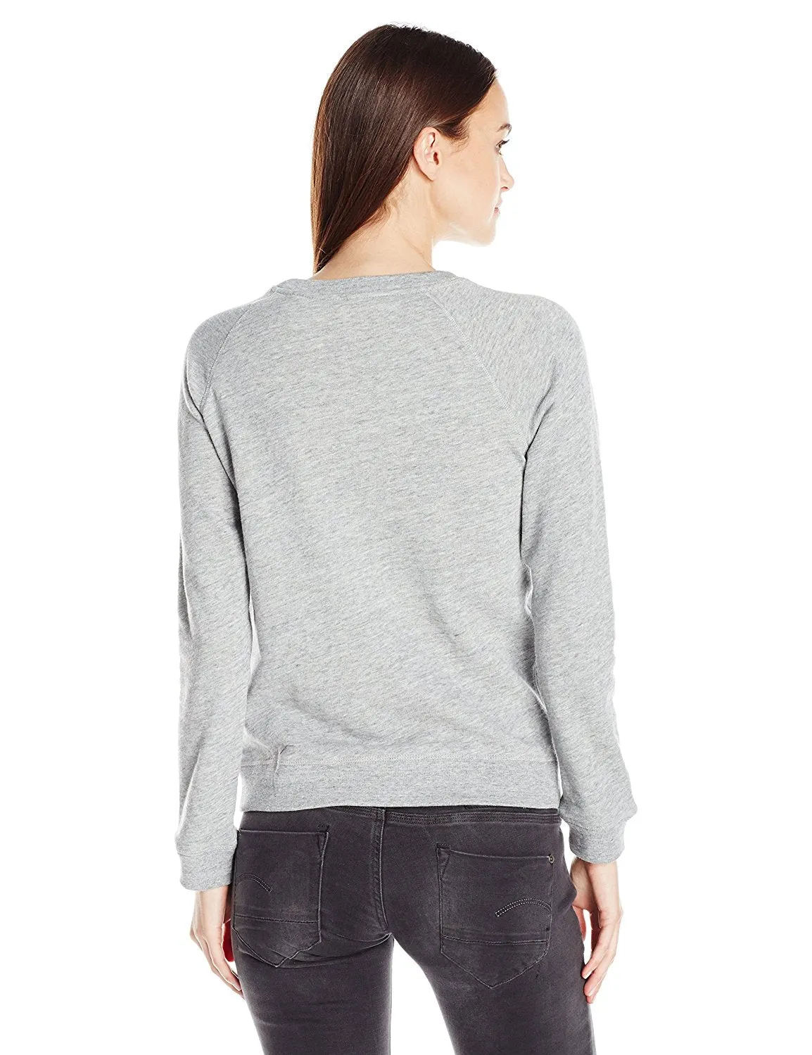 Levi's Women's The Graphic Classic Crew Sweatshirt Batwing Smokestack Heather