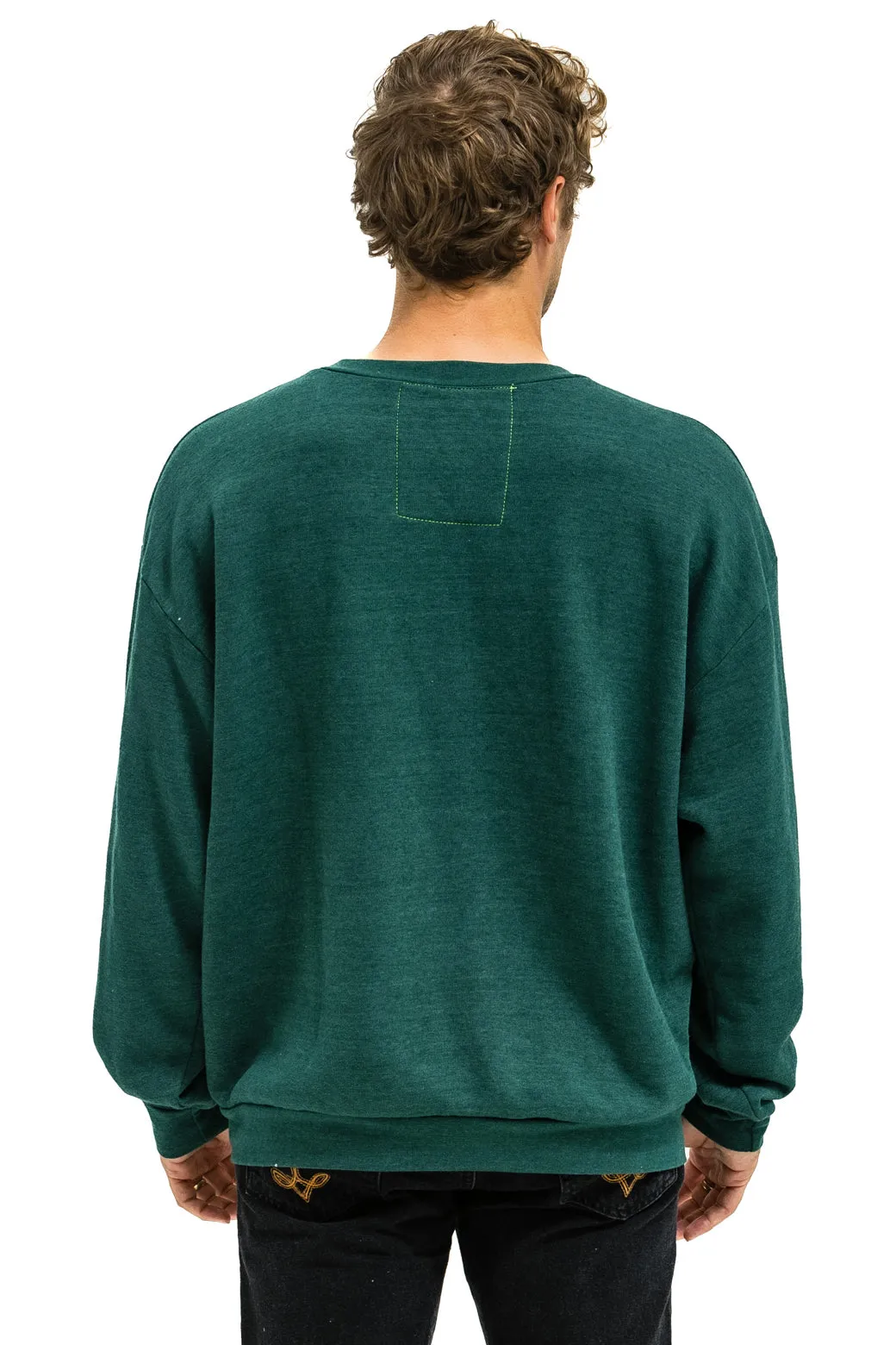 LOGO RELAXED CREW SWEATSHIRT - FOREST