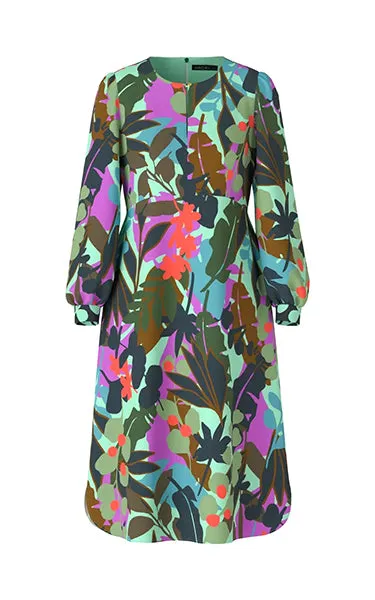 Marccain Floral Print Flowy Dress