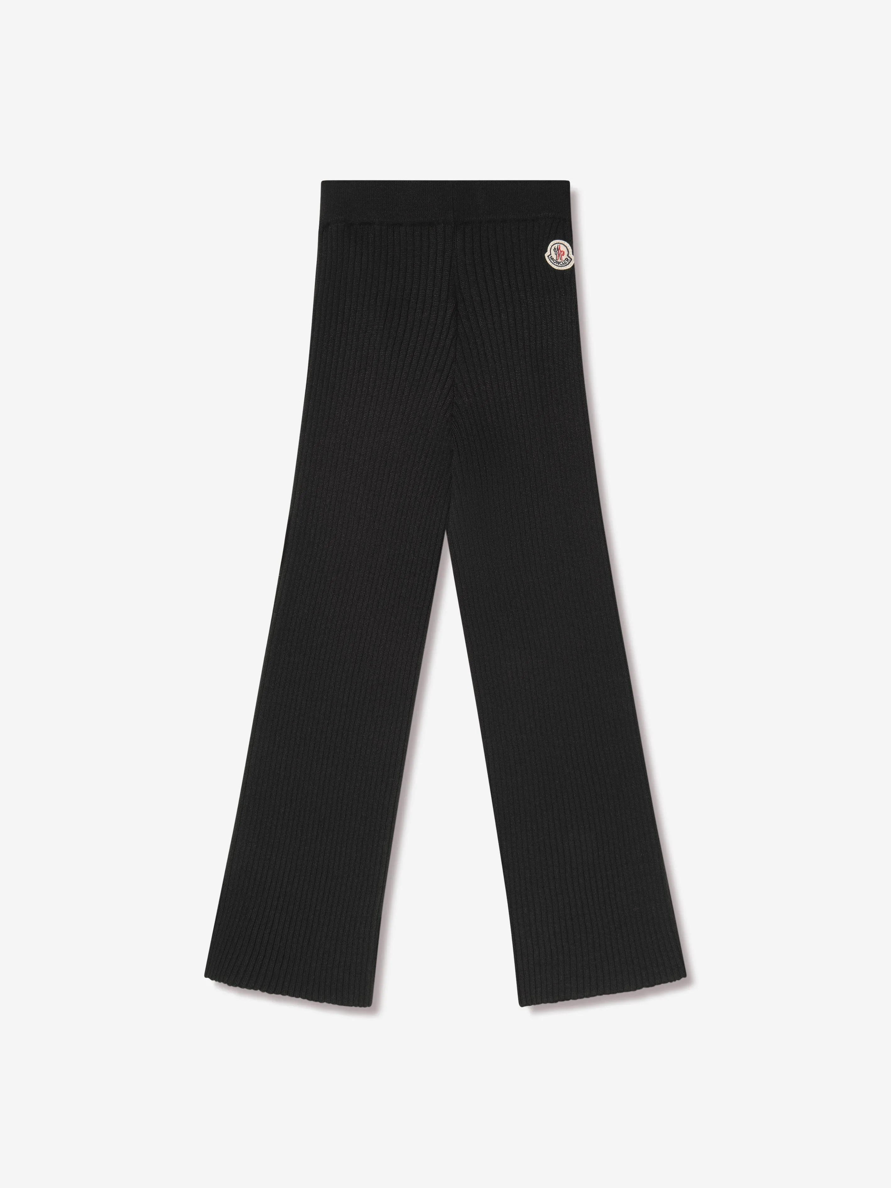 Moncler Enfant Girls Knitted Bottoms in Black