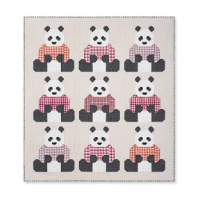 Pandas in Sweaters Quilt Kit