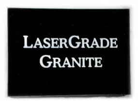 Plaque - Black Granite