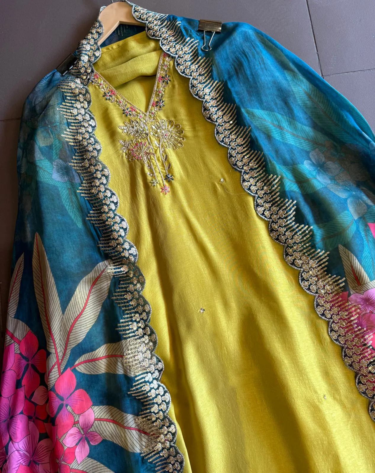 Pure silk Shirt very elegant concept with beautiful dori