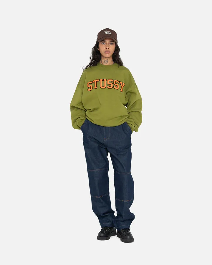 RELAXED OVERSIZED CREW / STUSSY / GREEN