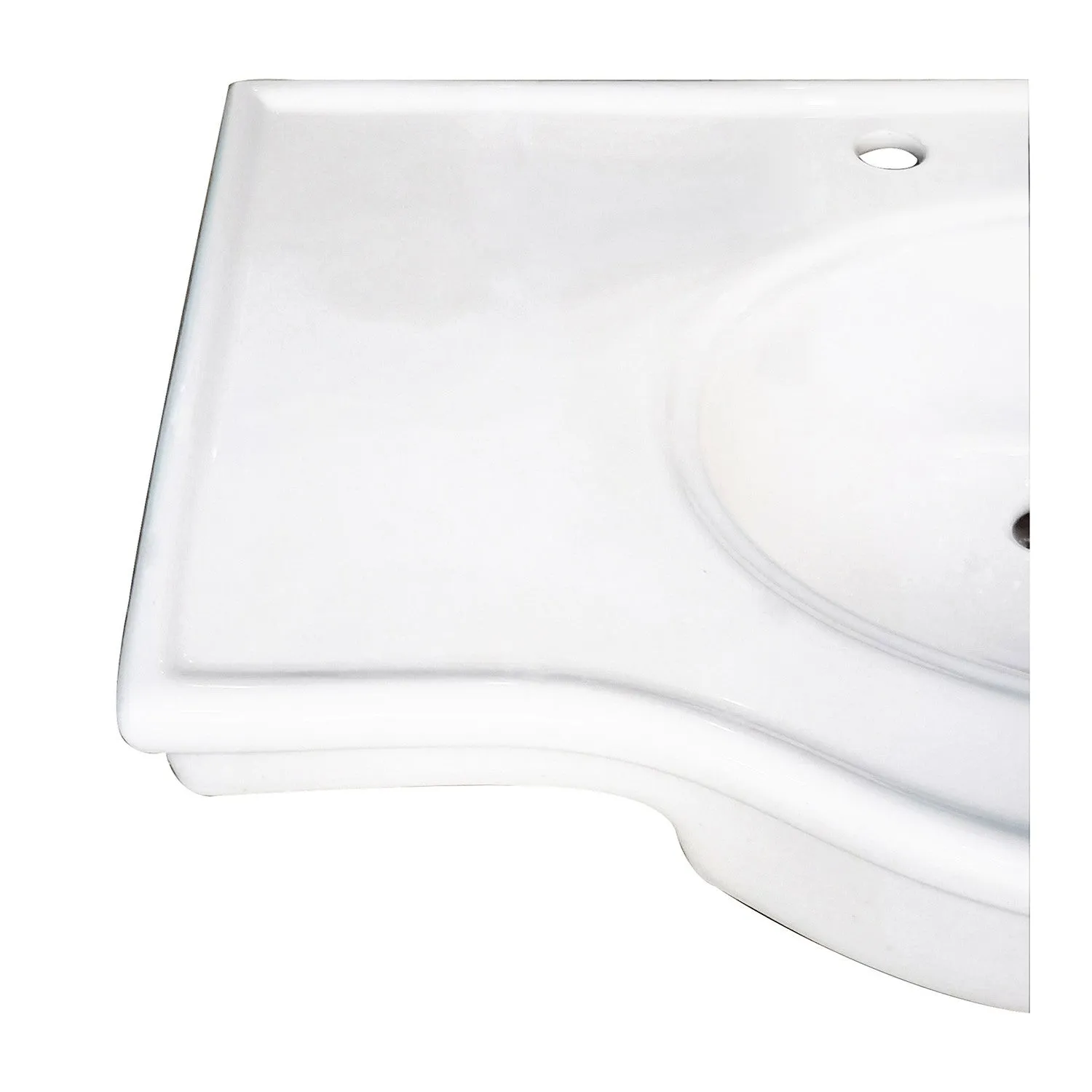 Templeton VPB1378B Console Sink Top, White