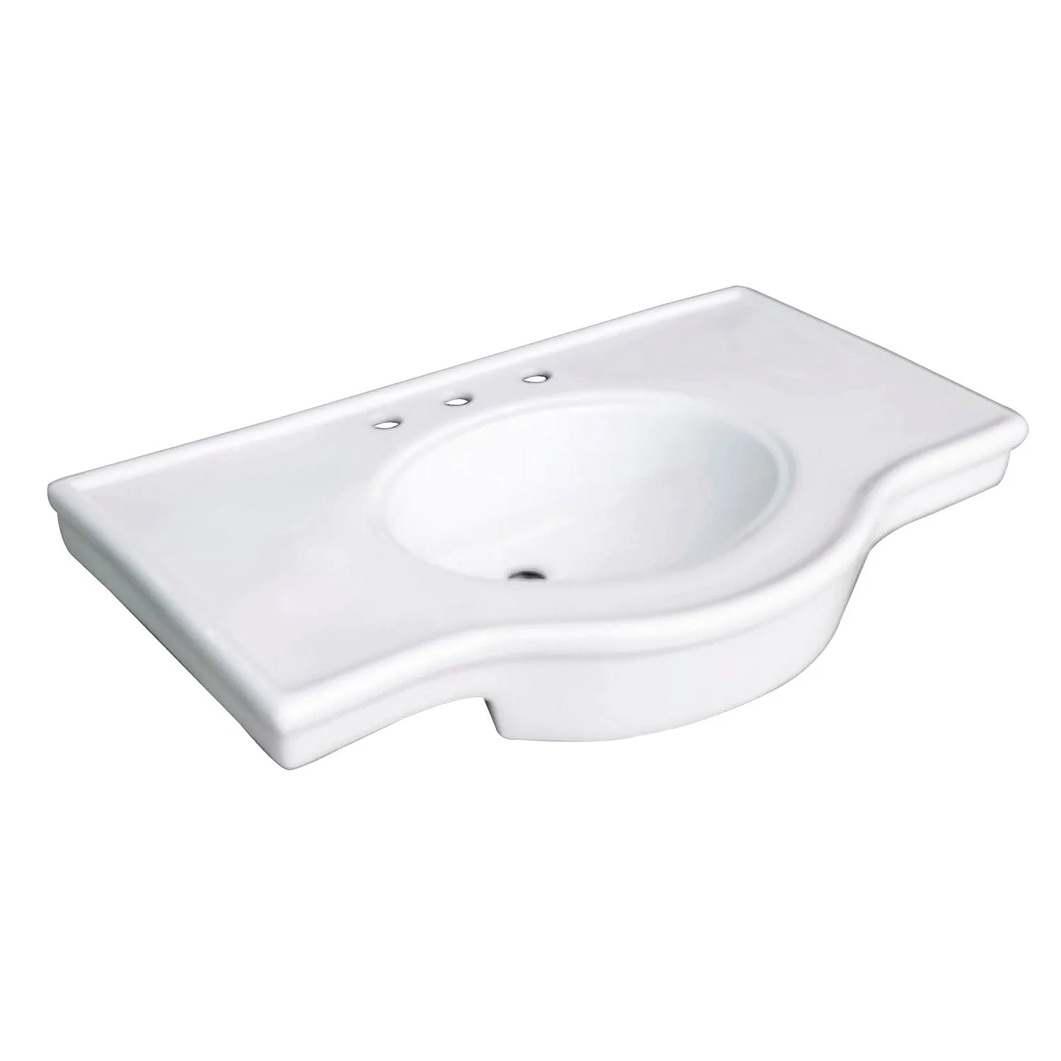 Templeton VPB1378B Console Sink Top, White