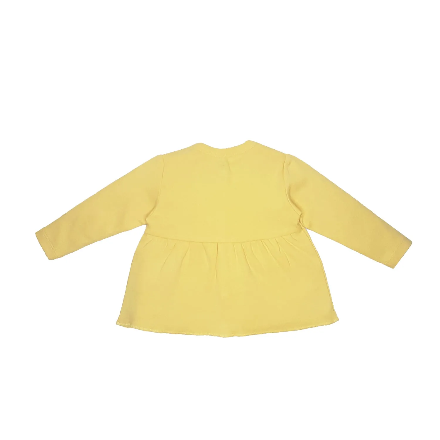 Top Full Sleeves Girls Yellow/Navy Blue - 2Pc Set