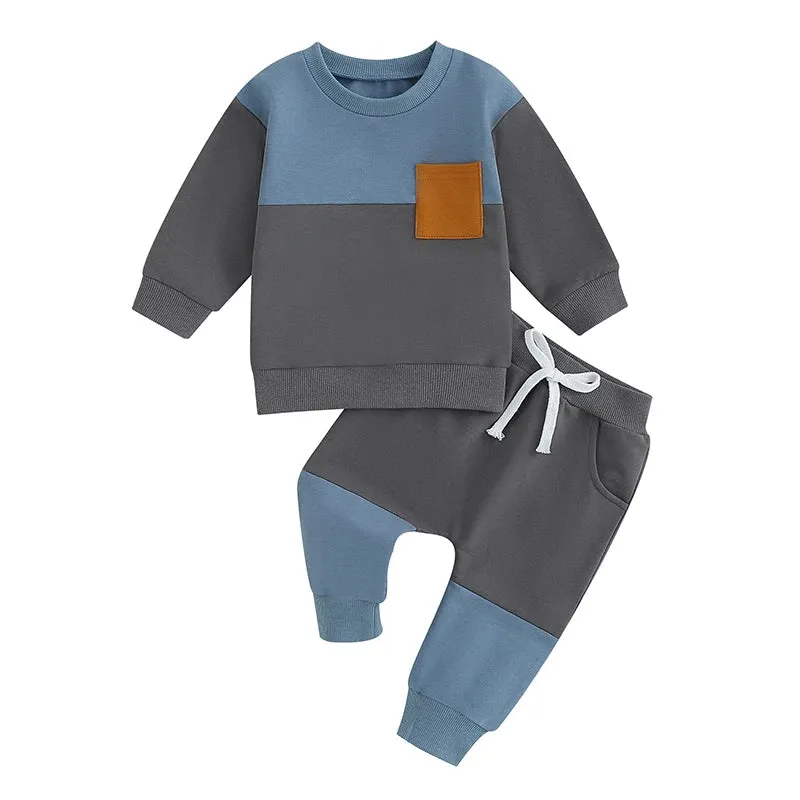 Trendy Toddler Sweatshirt And Pants Set