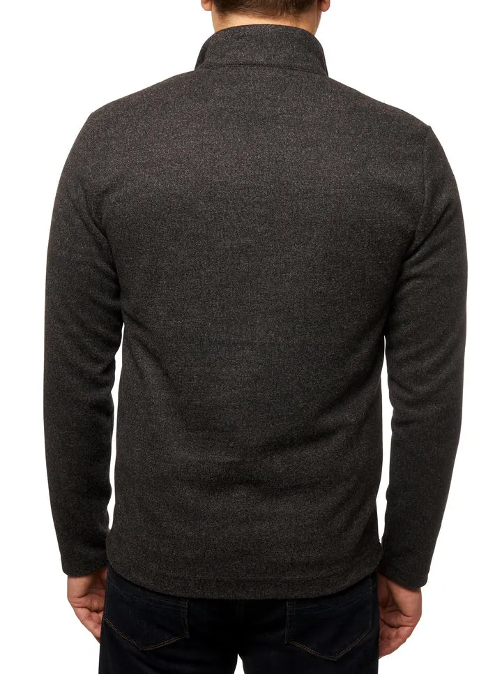 VIRGO CLASSIC FIT SWEATER WITH QUARTER ZIPPER CLOSURE